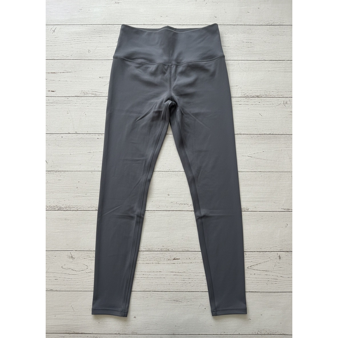 Nwt Ava Lane Womens L High Waisted Athletic Leggings Charcoal Gray Inseam 28" — image 5 of 8